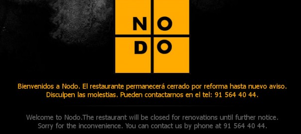 Cierre por obras em NoDo