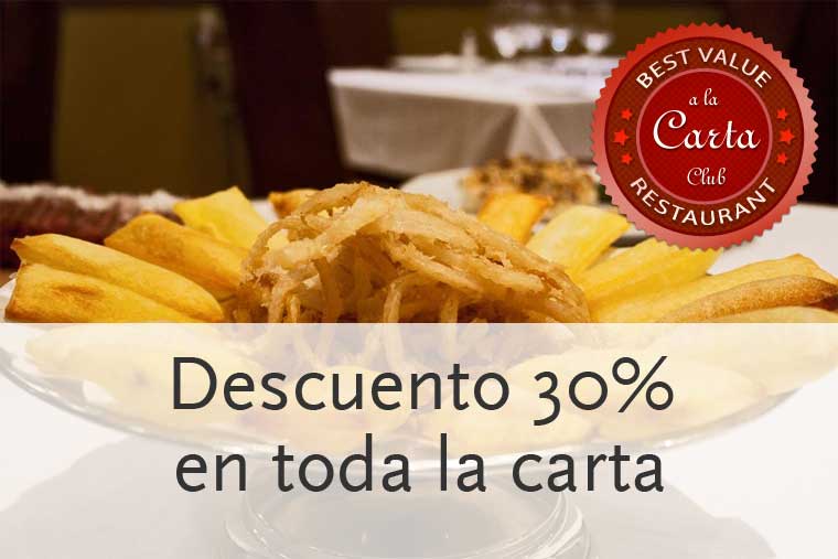 Descuento 30 por-ciento restaurante Sal Gorda