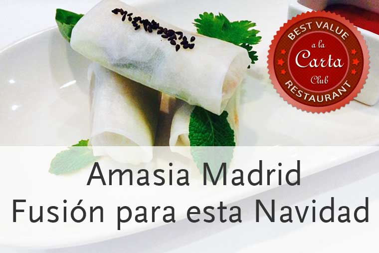 Amasia, cocina fusión para Navidad 2013 en Madrid