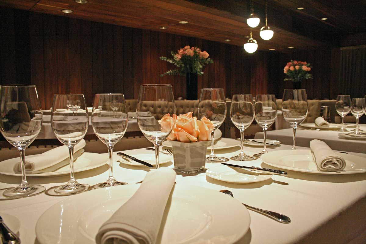 Un detalle de el comedor de El 31