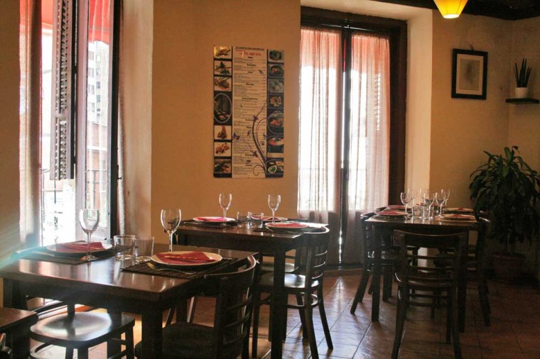 Comedor de Soy Kitchen en plaza de los Mostenses de Madrid