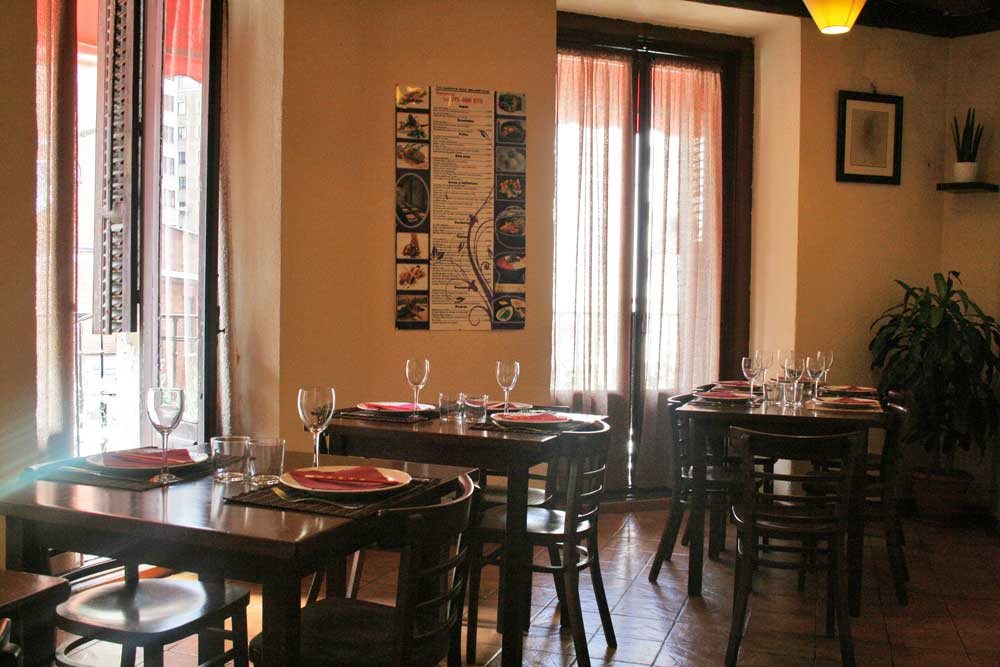 Comedor de Soy Kitchen en plaza de los Mostenses de Madrid