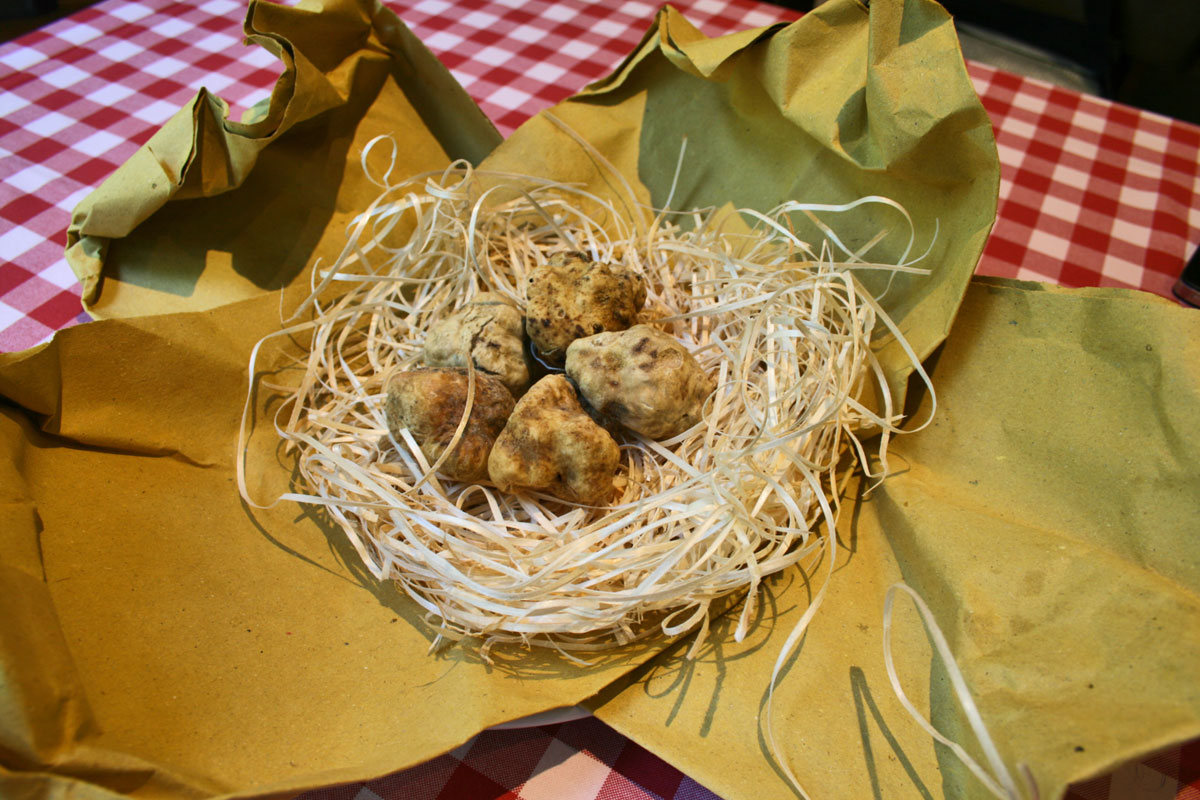 Así llega il tartufo bianco a Da Giuseppina
