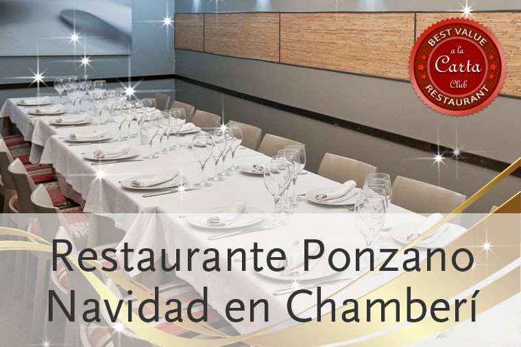 Menús de Navidad en restaurante Ponzano