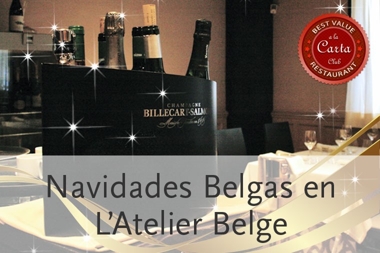 Menús de grupos para Navidad 2014 en Atelier Belge