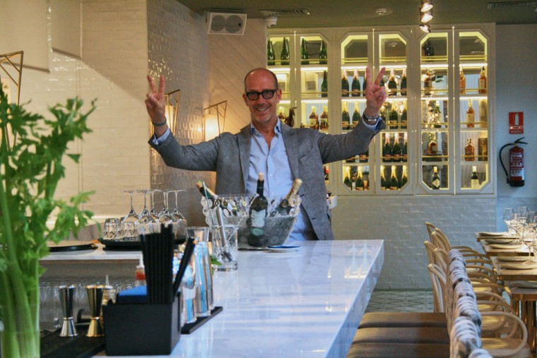 Pepe Caldas en el flamante Babelia Café