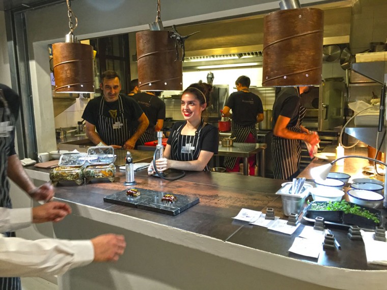 La cocina de La Candela Restó Madrid
