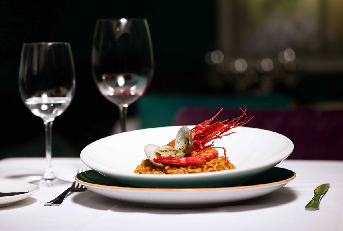 Arroz meloso de marisco en Puerta de Alcalá