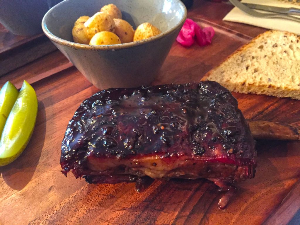 Barbacoa americana en New York Burger