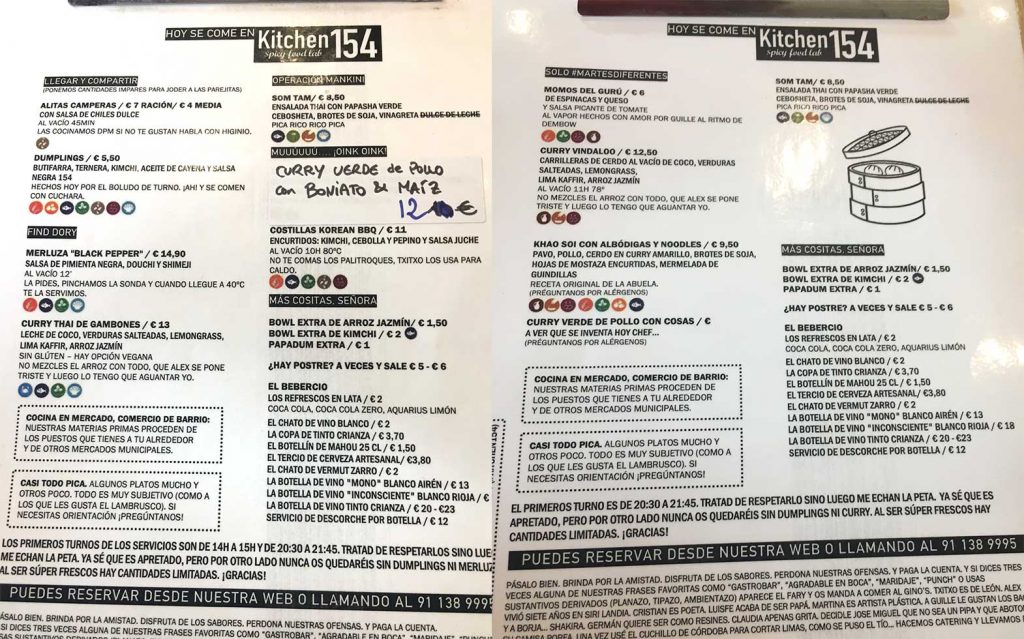 Kitchen 154 en el Mercado de Vallehermoso