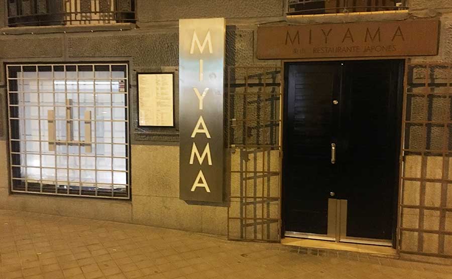 Miyama flor baja madrid, cocina japonesa