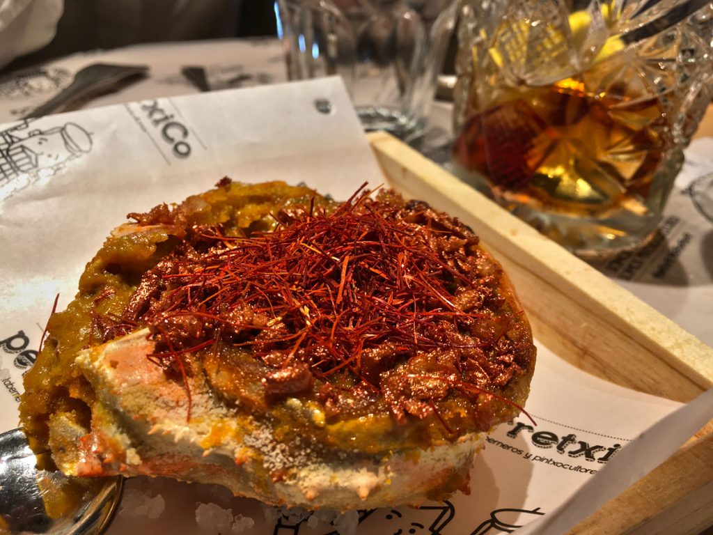 Txangurro en PerretxiCo Madrid