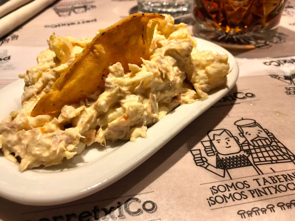 Tapa de Ensaladilla en PerretxiCo Madrid