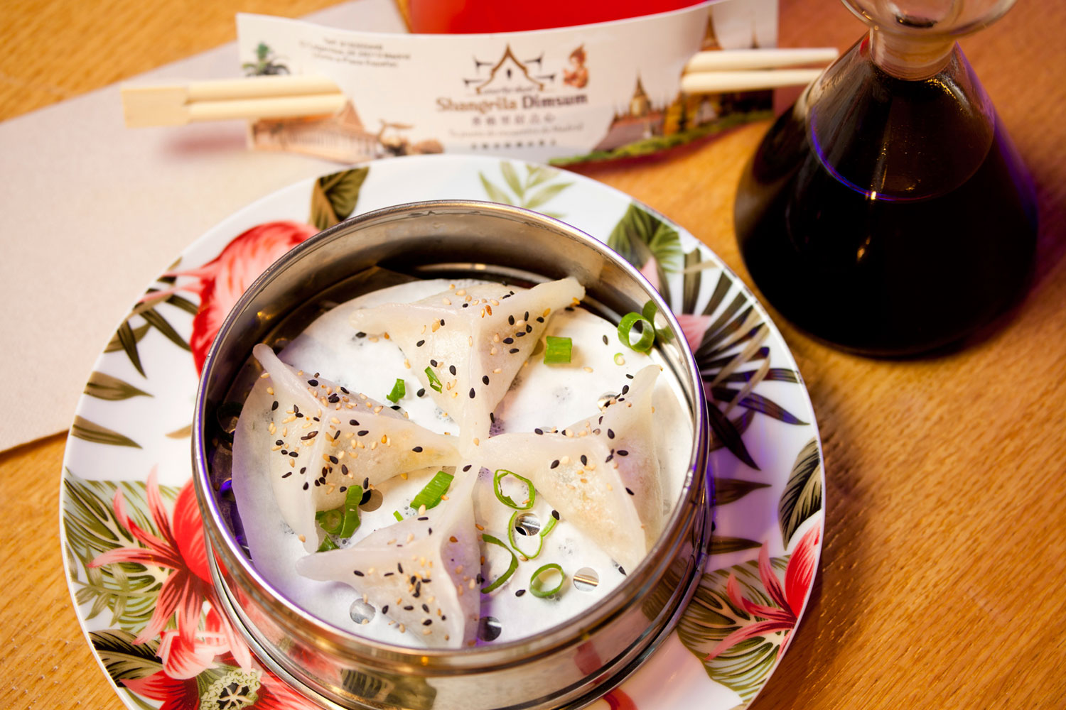 Sopa de Dim Sum en Shangrila Madrid